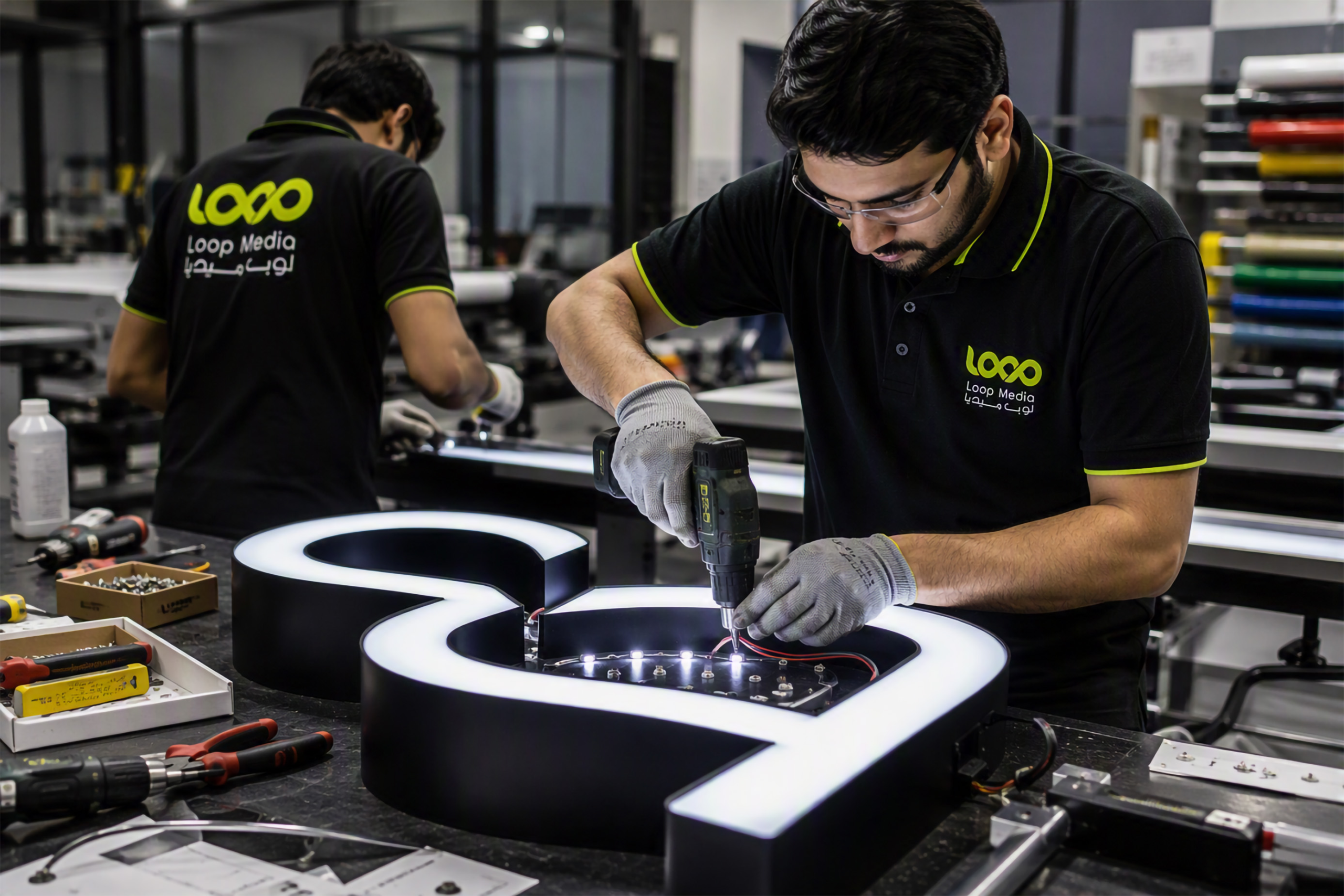 Loop media signage company in Qatar
