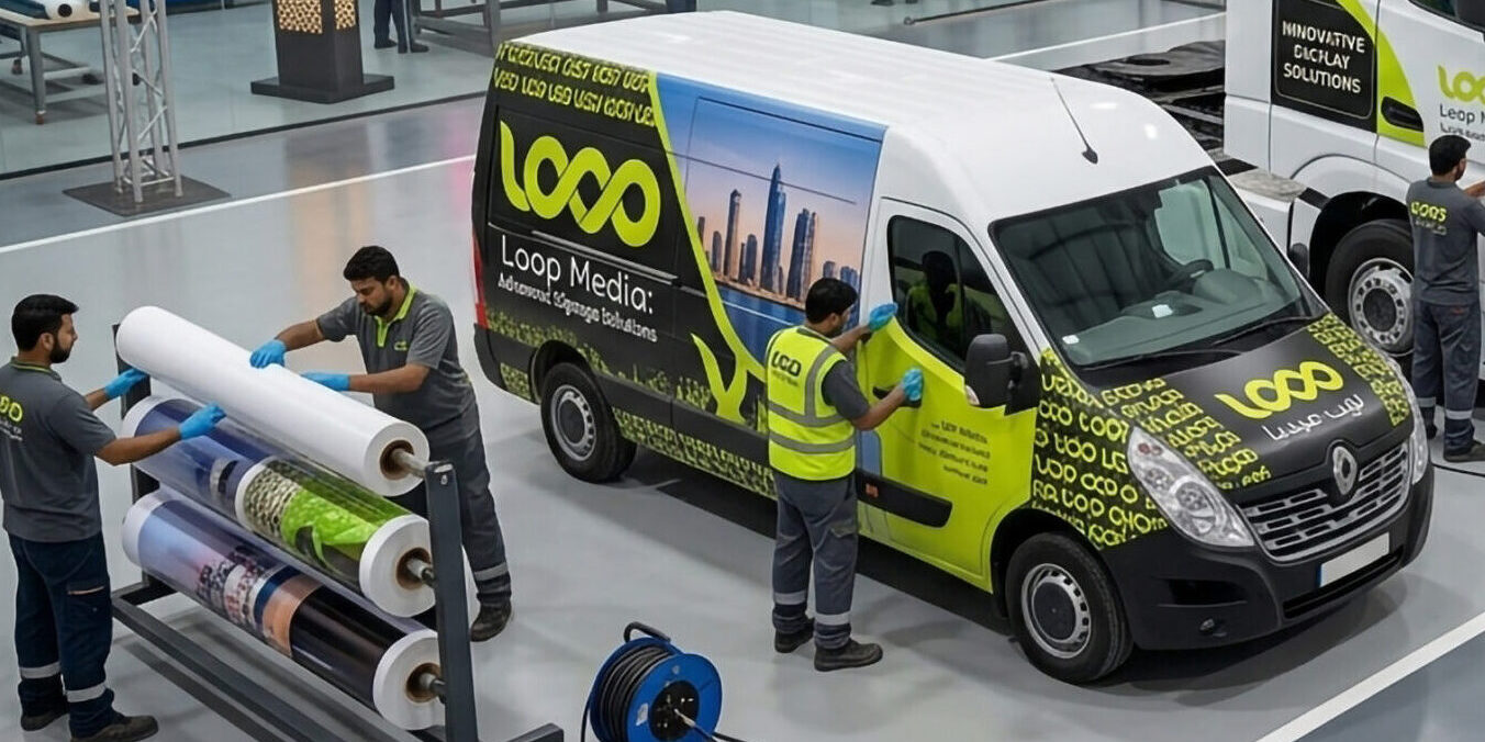 Vehicle branding company in qatar slide